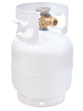 Flame King 5 lb Empty Propane Tank with Built-In Gauge & OPD Valve