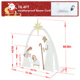 5 ft Lighted Nativity Scene Outdoor Christmas Decoration with 150 Warm White LED Lights