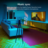 Roku Smart Home Smart Light Strip SE 16.4 ft, 2-Pack – Wi-Fi RGB LED Strip Lights with Music Sync
