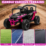 24V Kids Electric Ride-On UTV with Parent Remote, Dual 80W Motors, Suspension and Bluetooth
