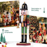 12" Wooden Nutcracker Soldier – Sword, Movable Jaw & Gift Box
