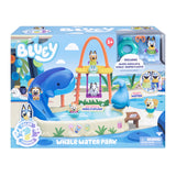 Bluey Whale Water Park Playset – 3" Color-Change Figure, Whale Slide, Swing & Pool