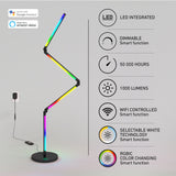 Artika Fitch Smart Foldable LED Floor Lamp, 8 Color Modes