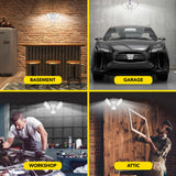 Bell + Howell TriBurst Garage Lights – 288 LED Deformable Garage Ceiling Light