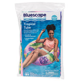 Bluescape Inflatable Swim Tube Pool Float, 31" Tropical Ring Float
