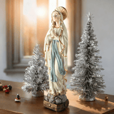 15" Virgin Mary Praying Statue, Catholic Resin Blessed Mother Figurine