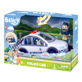 Bluey Police Car with Flashing Lights & Siren Sounds – 3.2" Policeman Figure, Stickers & Batteries