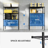 4-Tier Metal Wire Shelving Rack – Heavy-Duty Adjustable Storage Shelf
