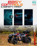 Droyd Animal 36V 500W Electric Youth ATV with LFP Battery, 10/15 mph Speed Control and Top Case