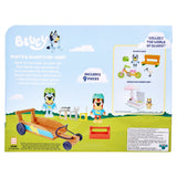 Bluey & Rusty Go-Kart Vehicle Pack – 2 Articulated 2.5" Figures, Helmets, Tools & Toolbox