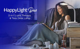 Verilux HappyLight Duo 2-In-1 Light Therapy & Task Desk Lamp, Stress Support