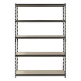 48"W x 18"D x 72"H 5 Shelf Heavy Duty Metal Muscle Rack Garage Shelving Storage