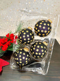 Set of 8 Seamless Glass Christmas Tree Ornaments, 2.63-Inch Solid-Color Xmas Baubles