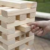 Hey! Play! Giant Wooden Blocks Tower Stacking Game,