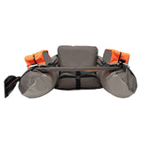 Miumaeov Inflatable Fishing Boat with Adjustable Backrest, Portable Float Tube
