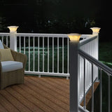 TorchStar Solar Post Cap Lights 8-Pack – IP65 Waterproof LED Fence & Deck Post Lights
