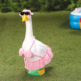 Gaggleville Pink Bikini Goose Outfit for 23" Garden Goose Statue, Summer Goose Clothes with Sun Hat & Sunglasses
