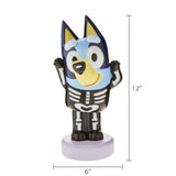 Bluey Halloween Blow Mold 12.2" Lighted Skeleton Costume Figure Decor