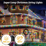 98 ft Fairy Lights – 300 LED Colorful Waterproof String Lights with Remote
