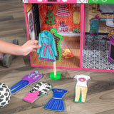 KidKraft Brooklyn Loft Wooden Dollhouse – 3 Levels, 6 Rooms & 25 Accessories with Lights and Sounds