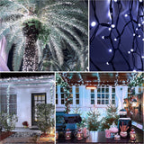 52.3 ft Solar String Lights, 160 LED Outdoor Fairy Lights with 8 Modes