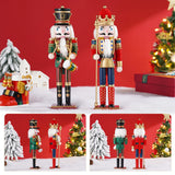 12" Wooden Nutcracker Soldier – Sword, Movable Jaw & Gift Box