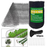 Alpacasso Garden Netting 7x100 ft, Reusable Bird & Deer Fence Mesh Kit