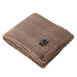 50" × 60" Berkshire Life Heated Faux Fur Throw – 4 Heat Settings, Reversible