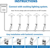 SUNVIE 4 Pack Low Voltage LED Pathway Lights – 150 lm 3 W Landscape Lighting