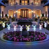 2 Pack Solar Angel Garden Stake Lights – Yellow & Purple LED Memorial Lights