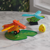 4-Piece KidKraft Adventure Tracks Dino World Prehistoric Pals Flyers Wooden Vehicle Playset – Pteranodon & Dragonfly