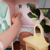 KidKraft Celeste Mansion Wooden Dollhouse – 4 Floors, Elevator, Lights, Sounds & 24 Accessories