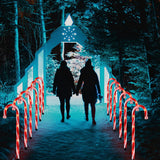 12 Pack 25" Christmas Candy Cane Pathway Lights, 72 LED Outdoor Walkway Marker Lights with Stakes