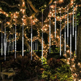 10 Tubes 20" BlueFire Meteor Shower Lights, 540 LEDs Falling Rain Icicle Lights