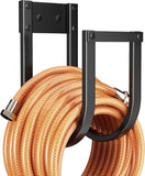 Garden Hose Holder Wall Mount, Aluminum Outdoor Hose Hanger for Up to 100 ft. of 5/8" Hose