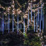 10 Tubes 20" BlueFire Meteor Shower Lights, 540 LEDs Falling Rain Icicle Lights