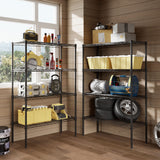 4-Tier Metal Wire Shelving Rack – Heavy-Duty Adjustable Storage Shelf