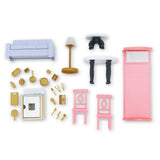 KidKraft So Darling Wooden Dollhouse on Wheels – 2 Levels, 4 Rooms, Lights, Sounds & 29 Accessories