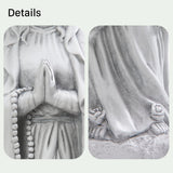 29.9" Virgin Mary Praying Garden Statue, Magnesium Oxide Religious Outdoor Sculpture