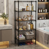 60" H 4-Tier Metal Wire Shelving Unit – Adjustable Heavy-Duty Storage Rack