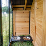 Backyard Discovery 7’ x 5’ Canine Cabin Cedar Wood Outdoor Dog Kennel