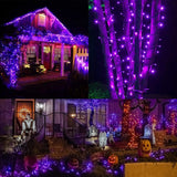 52.3 ft Solar String Lights, 160 LED Outdoor Fairy Lights with 8 Modes