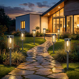 ExcMark 10 Pack Solar Pathway Lights – Waterproof Warm White LED Landscape Lights