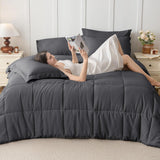 Lightweight Cooling Quilted Comforter, All Season Down Alternative Duvet