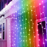 USB Window Curtain Fairy Lights, 9.8 ft x 9.8 ft 300 LED Curtain Lights with Remote Control