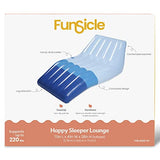 Funsicle Happy Sleeper 5.8 ft Inflatable Floating Lounge with Cup Holder, Contoured Pool Float