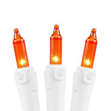 100-Count Incandescent Mini Christmas String Lights, 50 ft White Wire Holiday Light Set,