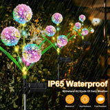2 Pack Solar Dandelion Garden Lights – 36 LED Colorful Decorative Solar Lights