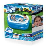 H2OGO! Family Fun Inflatable Kiddie Pool – Large Family Lounge Pool