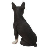 Hi Line 16.5" Boston Terrier Statue, Realistic Polyresin Dog Sculpture